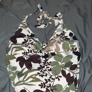 Catalina khaki/green 16w one piece swimsuit